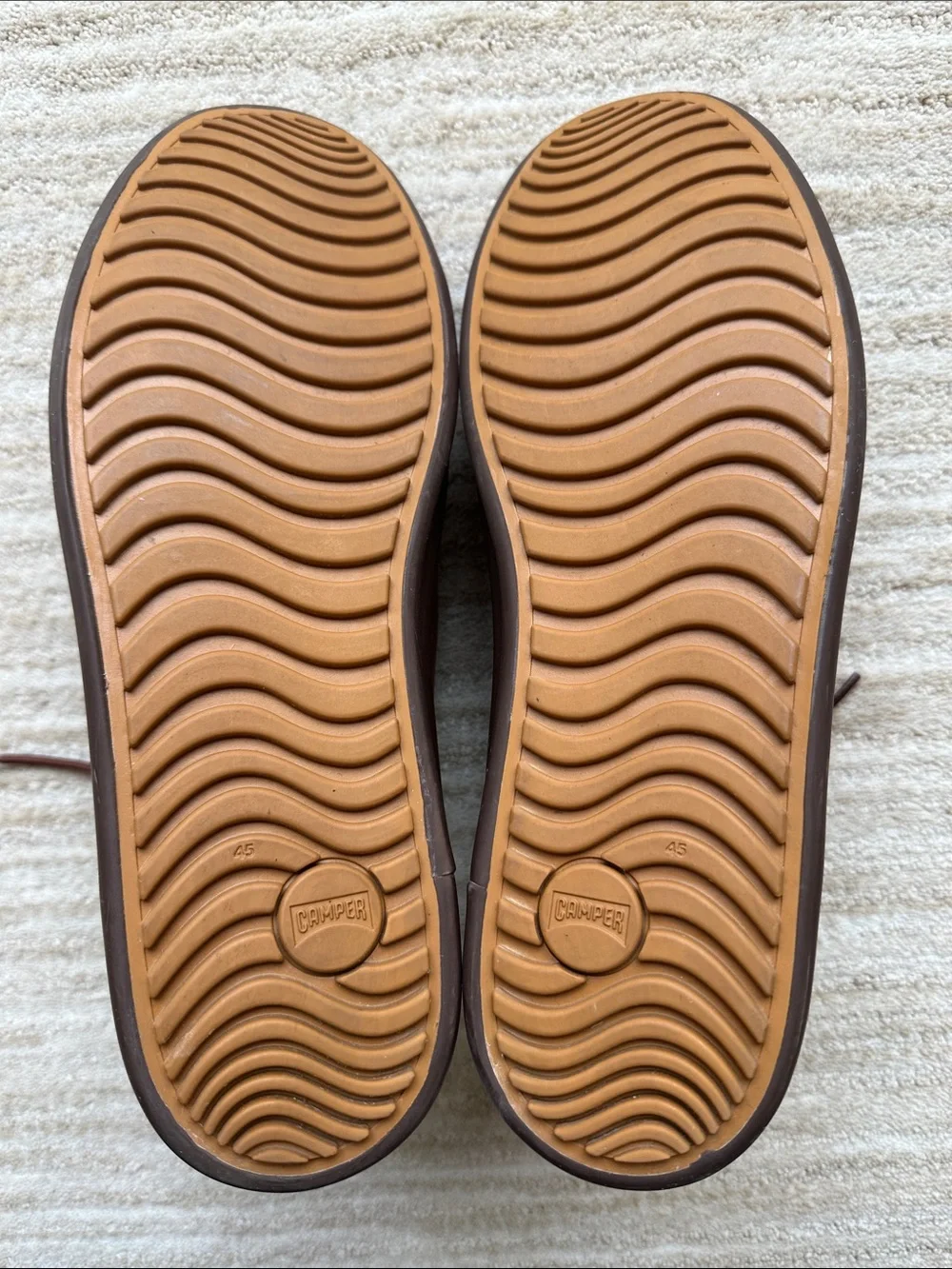 Like New Camper Chasis Sport Brown Leather Ankle Boot Chukka Style Sneaker Sz 11